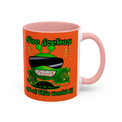 disc jockey - Accent Mug (orange)