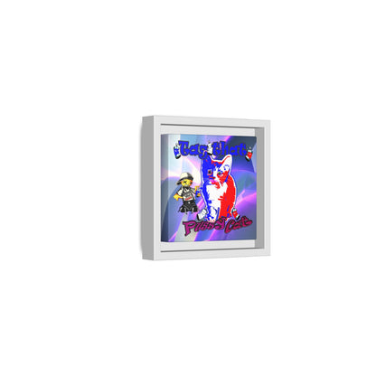 tag that - framed canvas art (grey-pink wave)