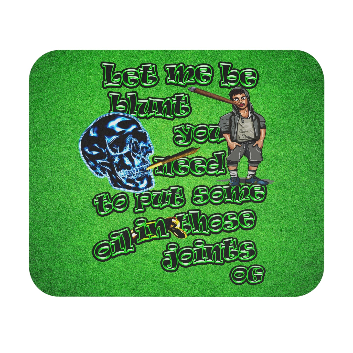 og - Mouse Pad (Rectangle) (green turf)
