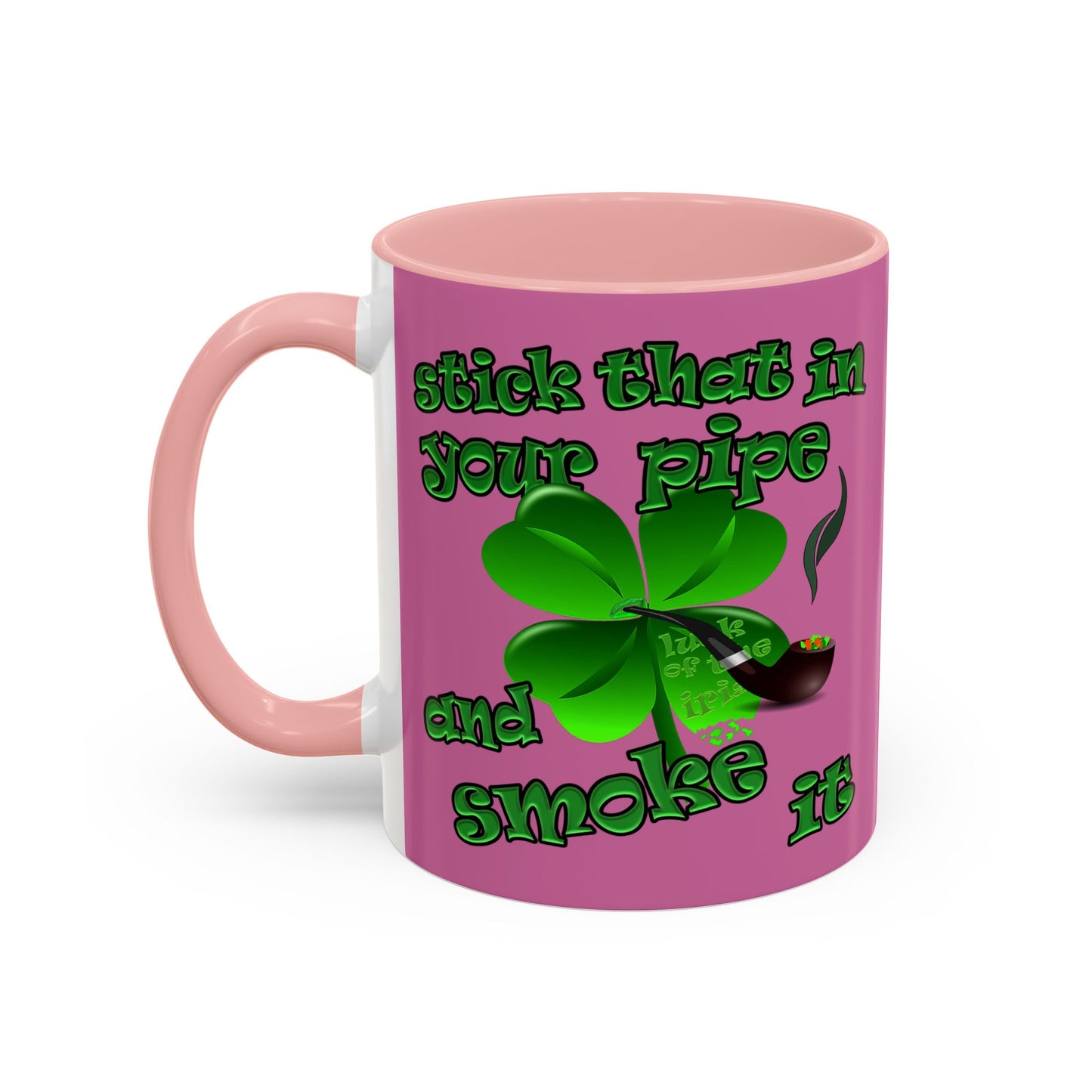 celtics logo - Accent Mug (light pink)