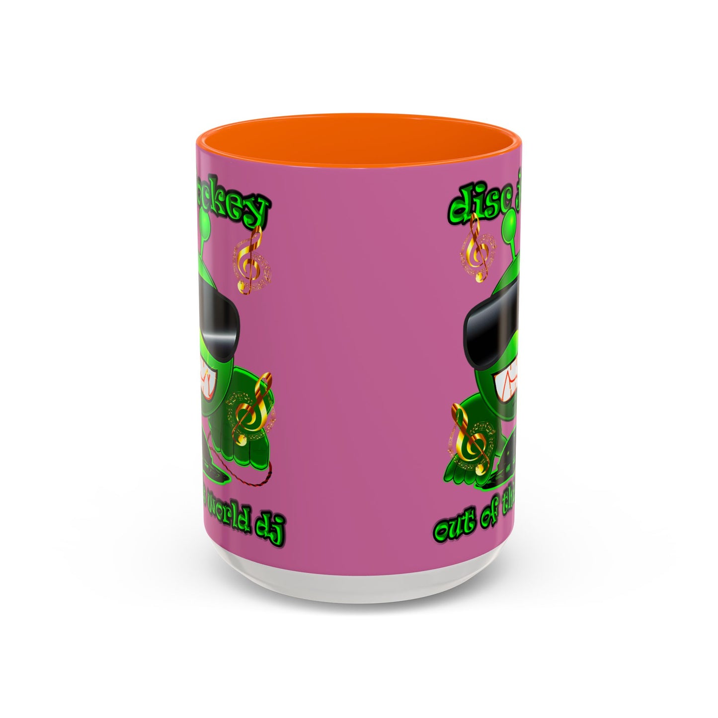 disc jockey - Accent Mug (light pink)
