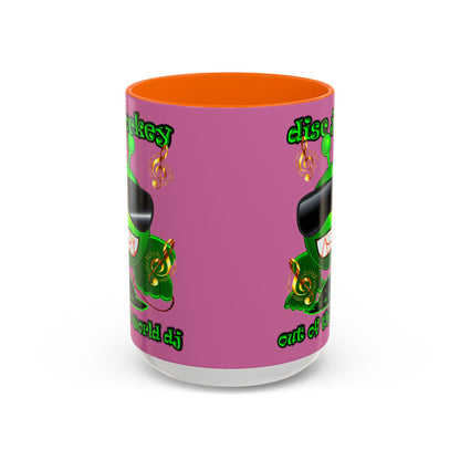 disc jockey - Accent Mug (light pink)