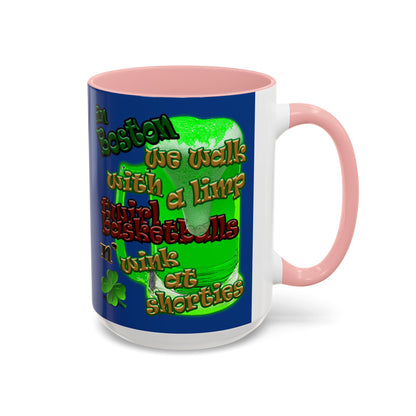 celtics logo - Accent Mug (dark blue)