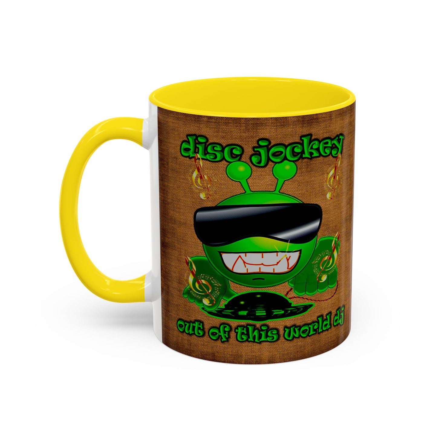 disc jockey - Accent Mug (brown papyrus)