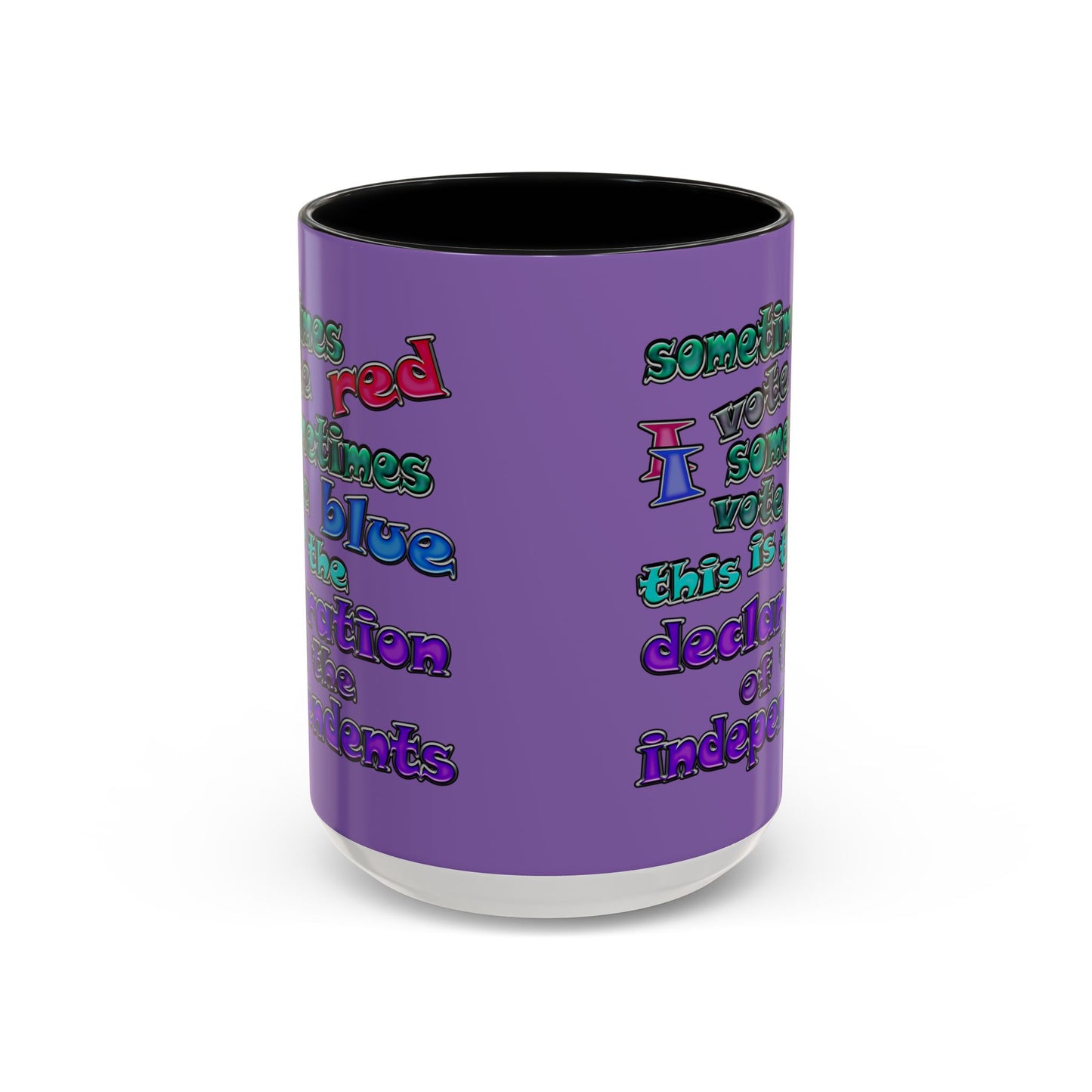 declaration of the independents - Accent Mug (light purple)