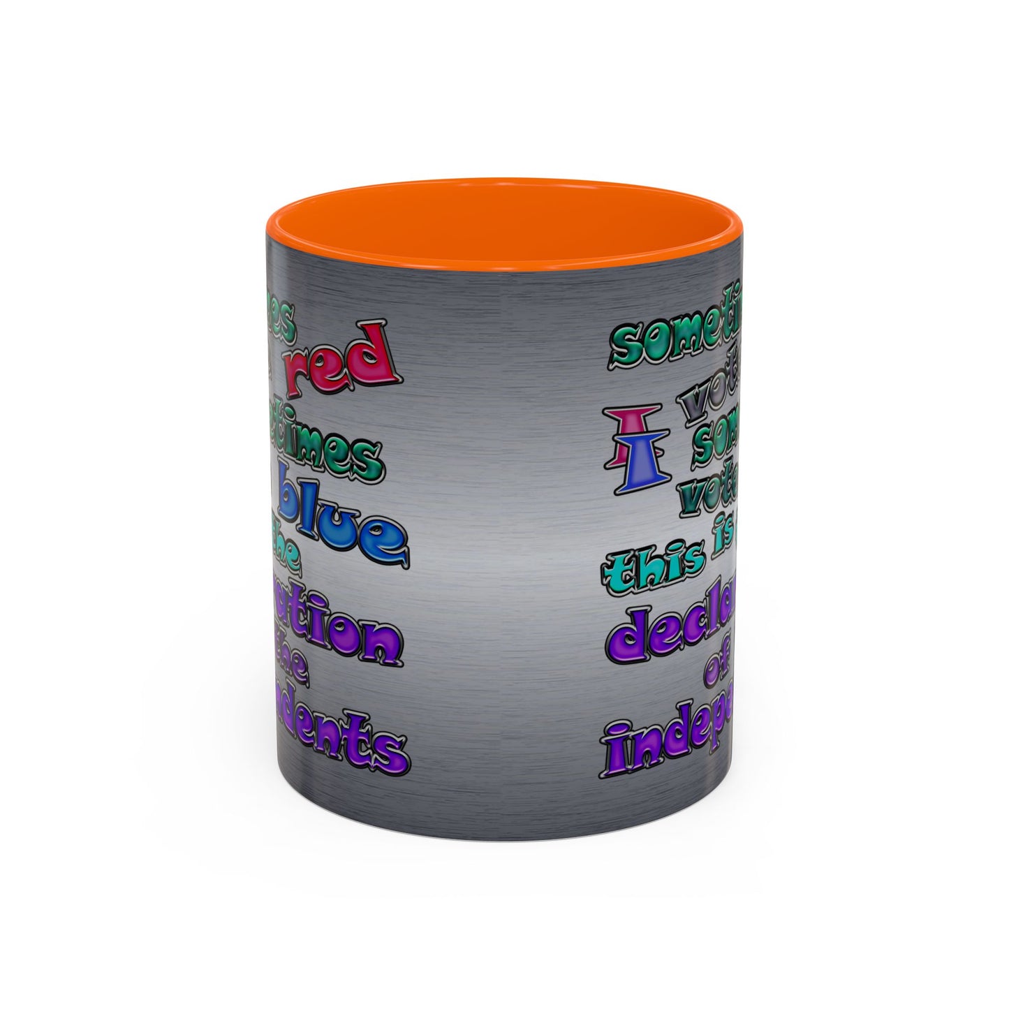 declaration of the independents - Accent Mug (brushed nickel)