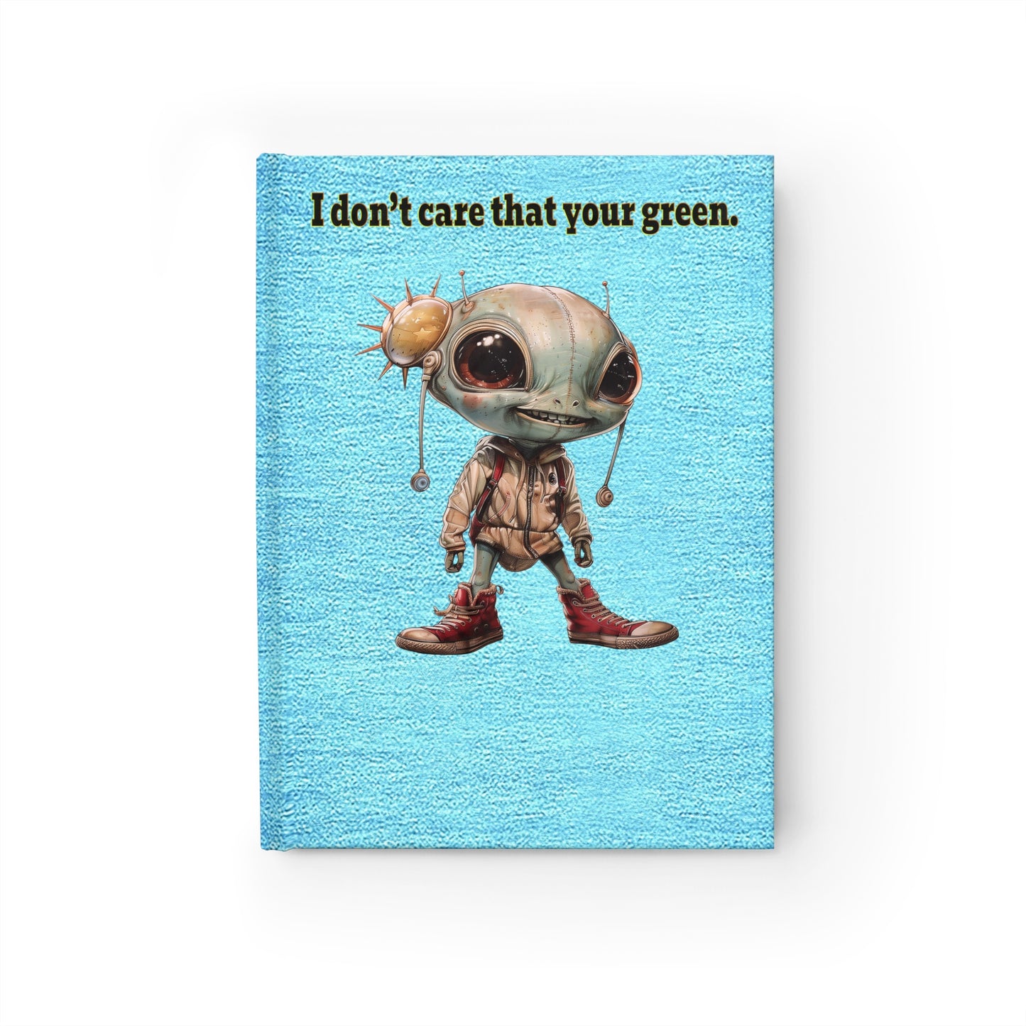 I don't care that your green - journal-blank (faded blue)