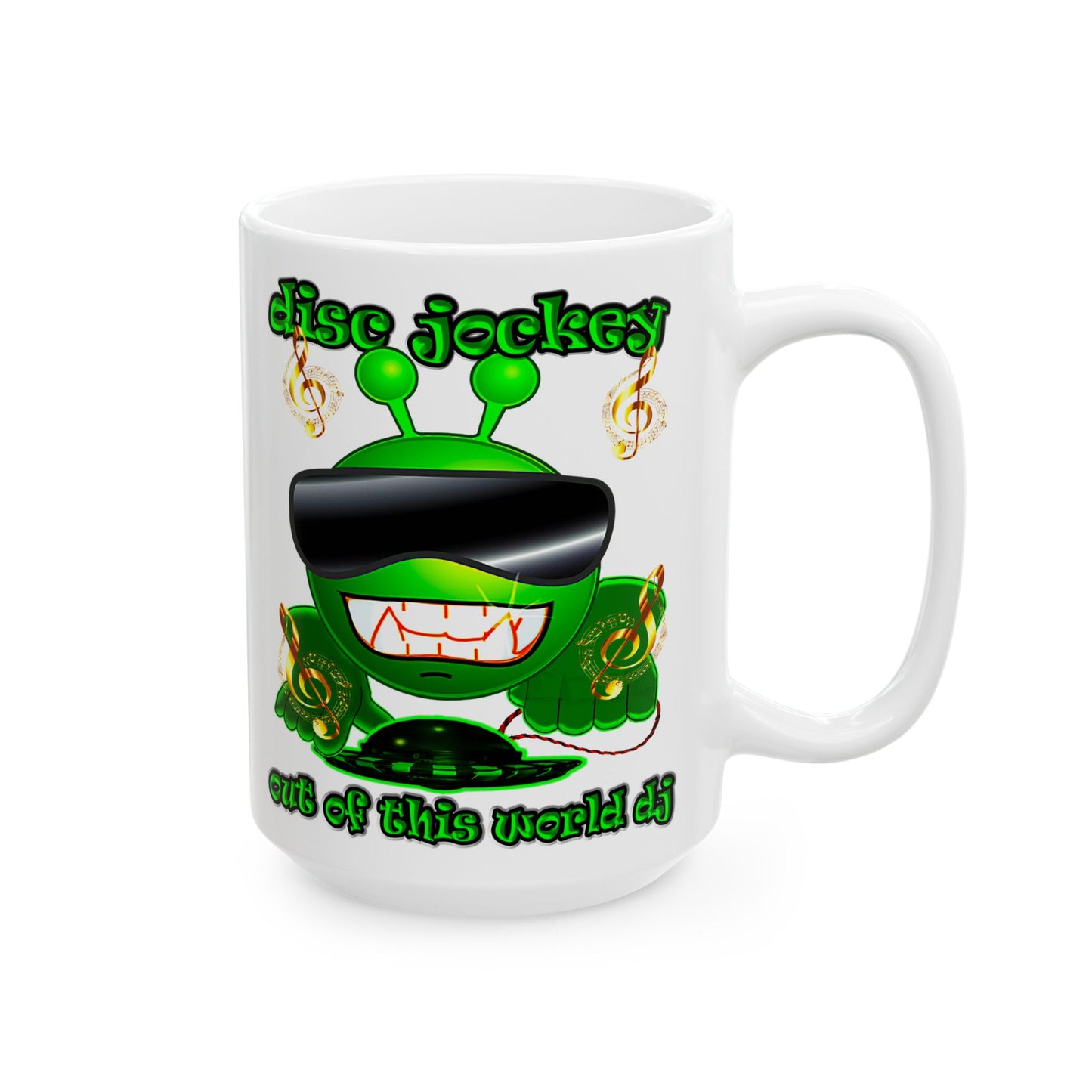 disc jockey - White Mug (white)