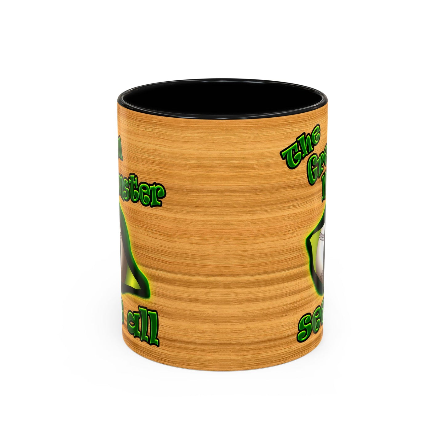 green monster - Accent Mug (butterscotch wood finish)