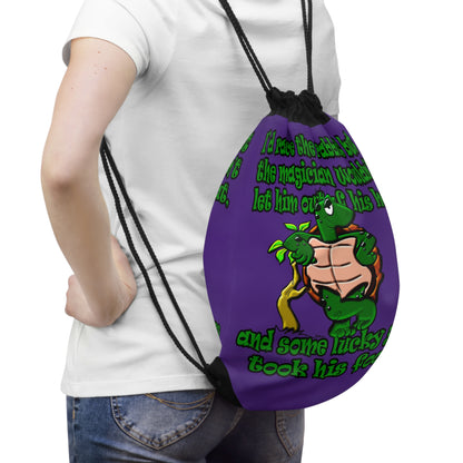 turtle race - Drawstring Bag (purple)