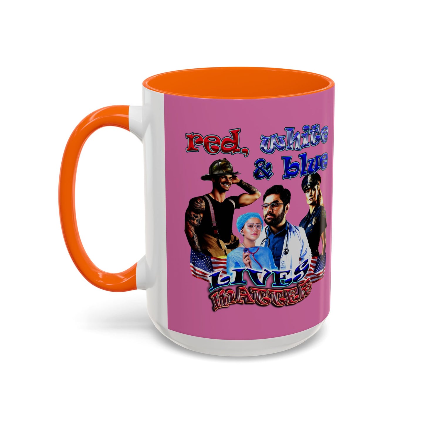rw&b lives matter - Accent Mug (light pink)
