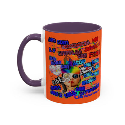 drop the beat - Accent Mug (orange)