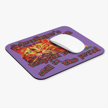 schrodinger's cat - Mouse Pad (Rectangle) (light purple)