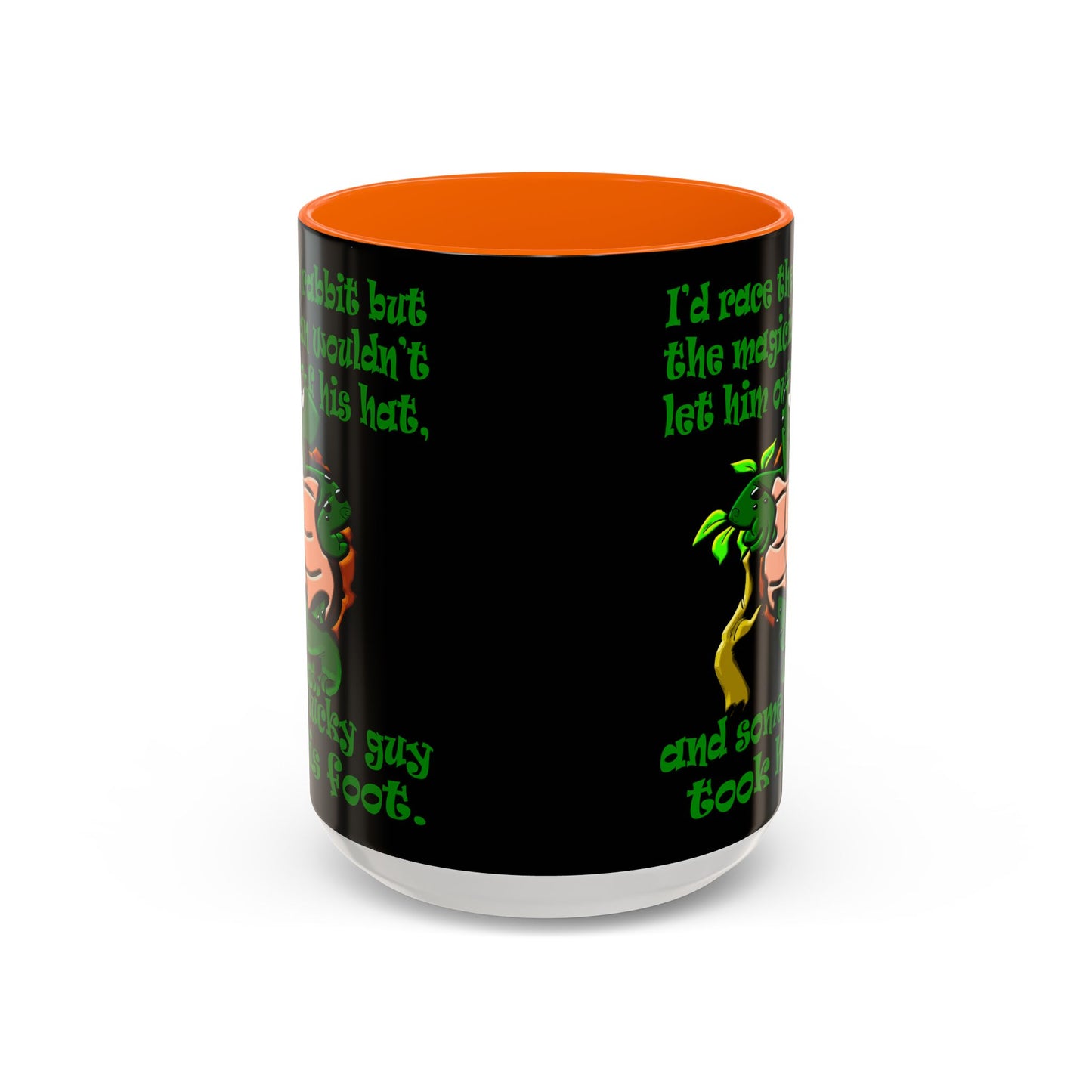 turtle race - Accent Mug (black)