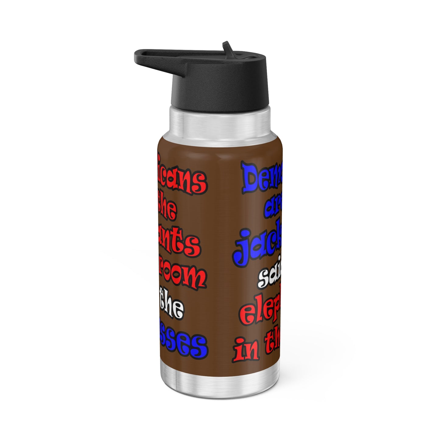 donkeys and elephants - Gator Tumbler, 32oz (brown)