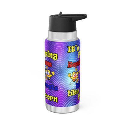 popping like popcorn - Gator Tumbler, 32oz  (purple wave)