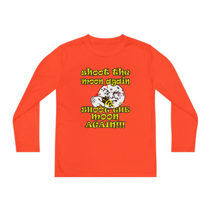 shoot the moon again - Youth Long Sleeve Competitor Tee