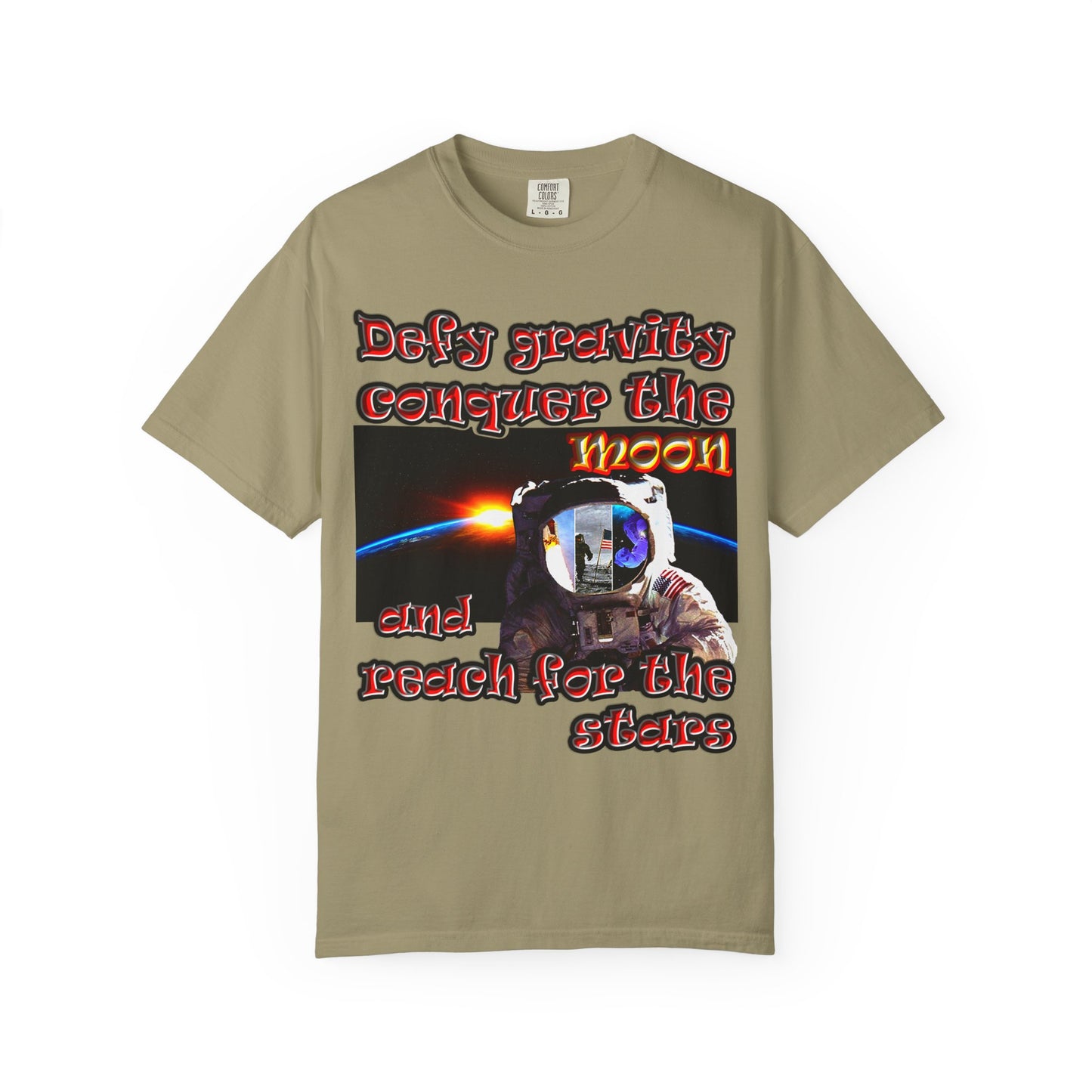 defy conquer reach - Unisex Garment-Dyed T-shirt