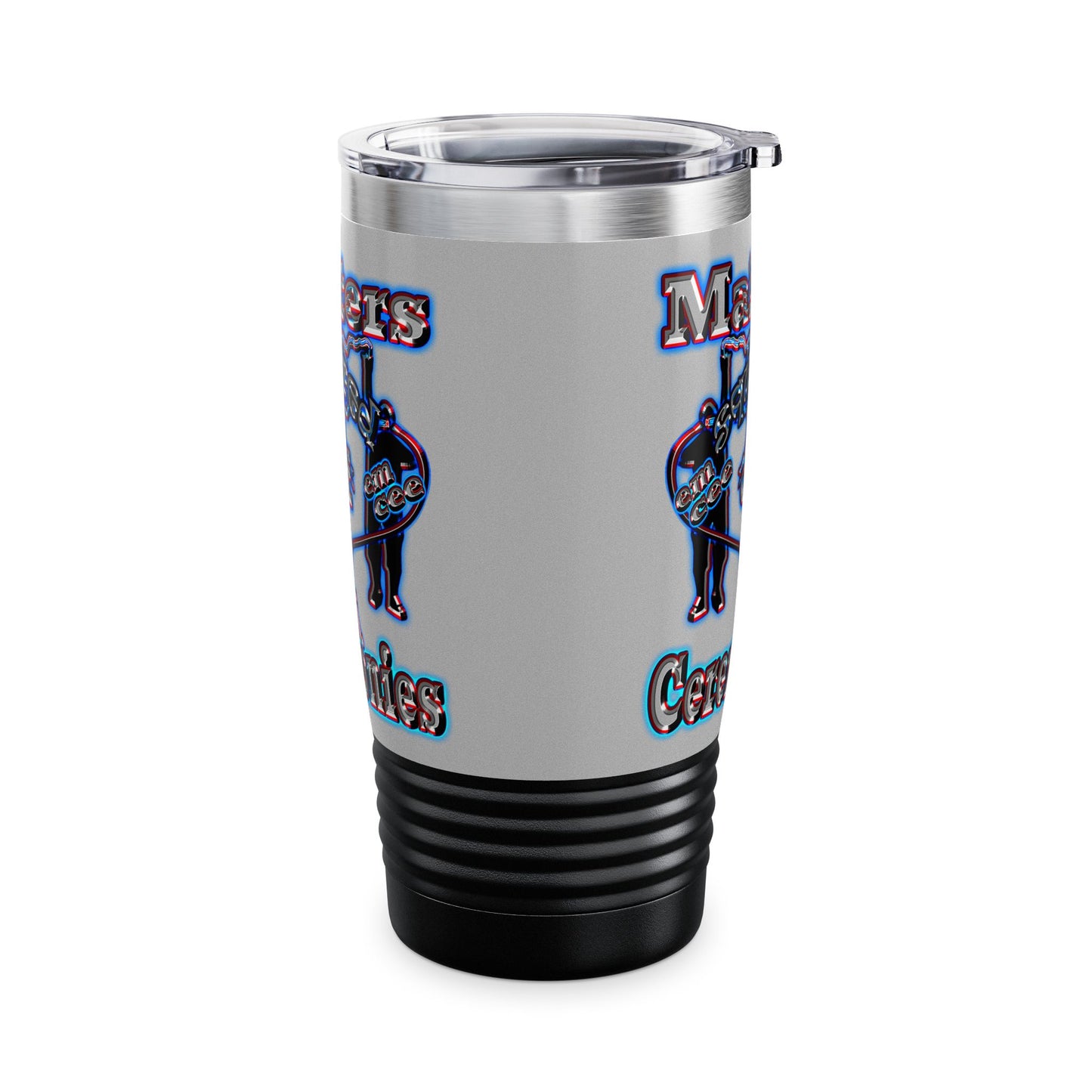 em cee squared - Ringneck Tumbler, 20oz (light grey)