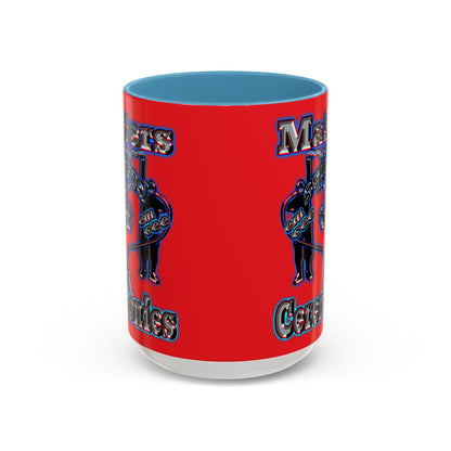 em cee squared - Accent Mug (red)