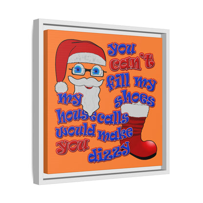 santa's shoes - framed canvas art (crusta)