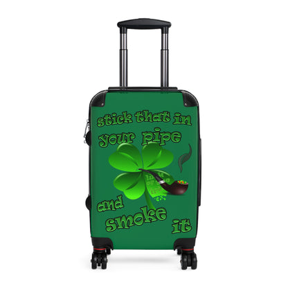 stick that in your pipe and smoke it - Suitcase (dark green)