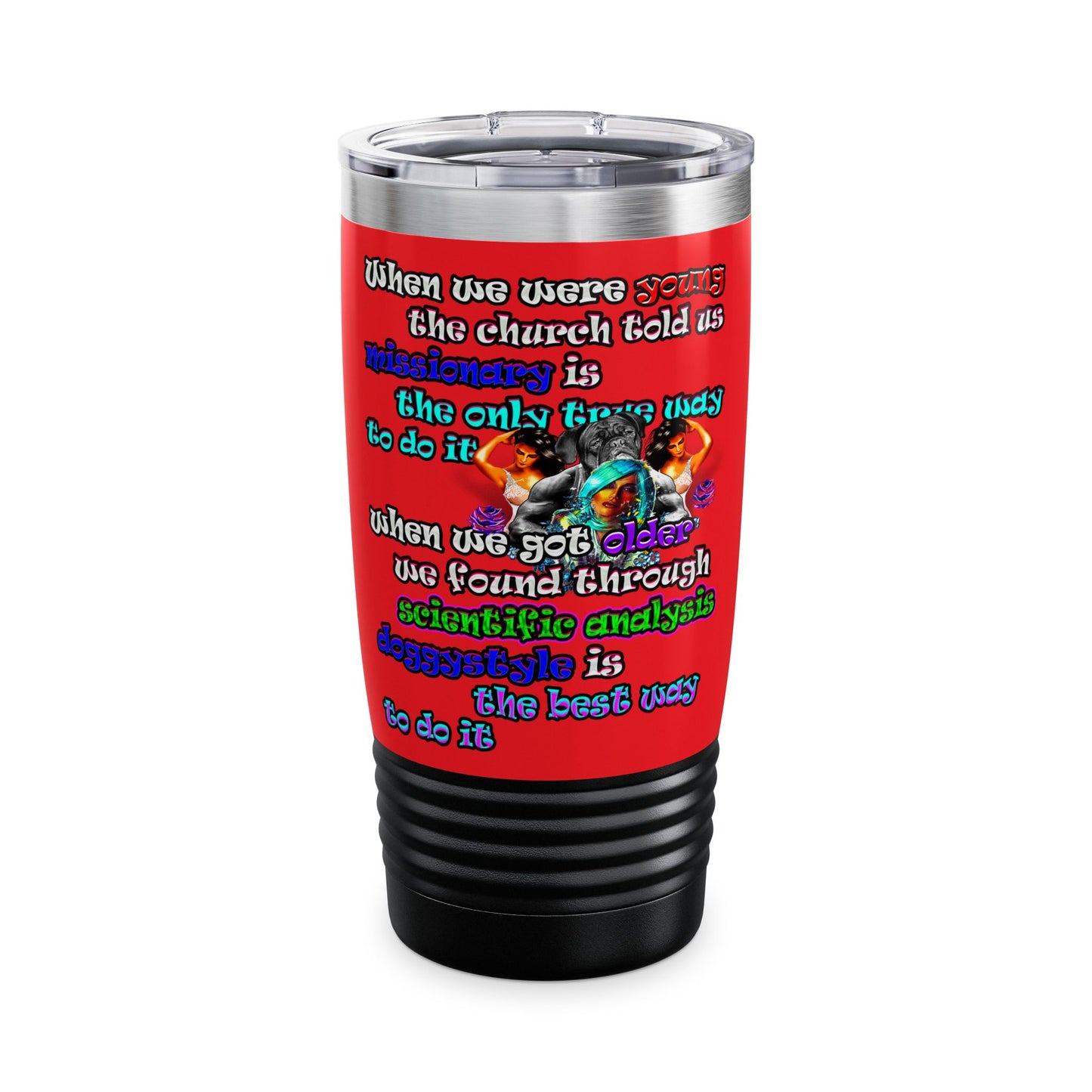 doggystyle - Ringneck Tumbler, 20oz (red)