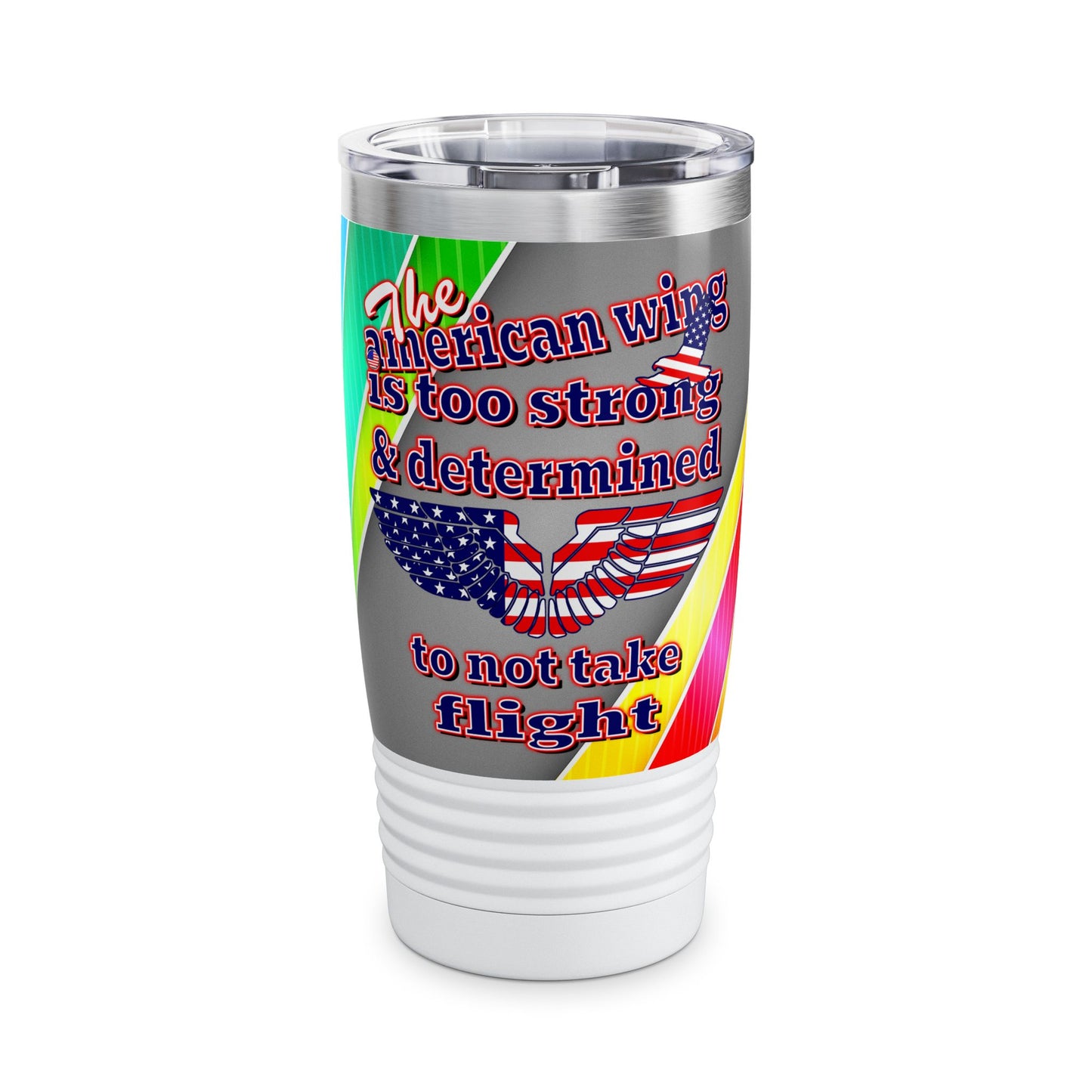 american wing - Ringneck Tumbler, 20oz (rainbow split)