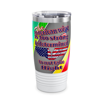 american wing - Ringneck Tumbler, 20oz (rainbow split)