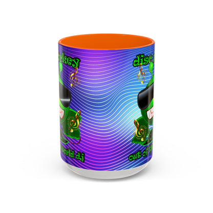 disc jockey - Accent Mug (purple wave)