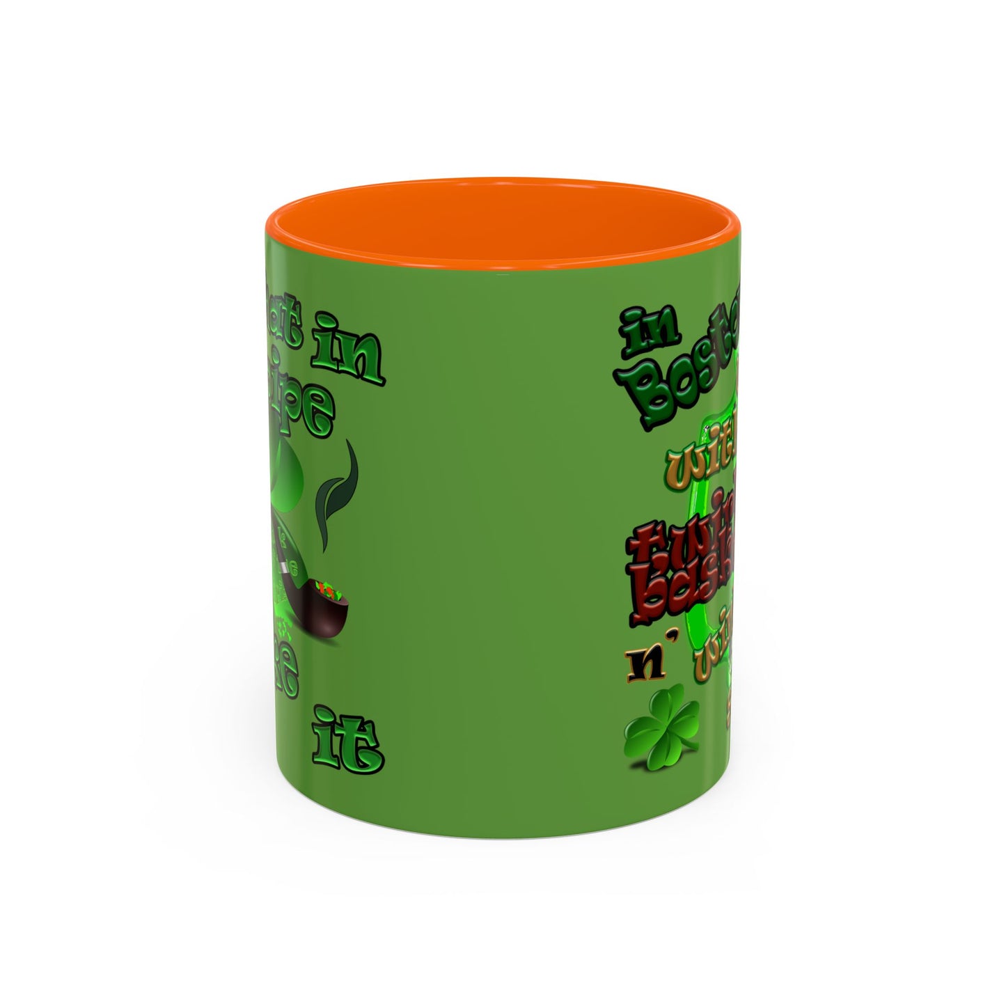 celtics logo - Accent Mug (green)