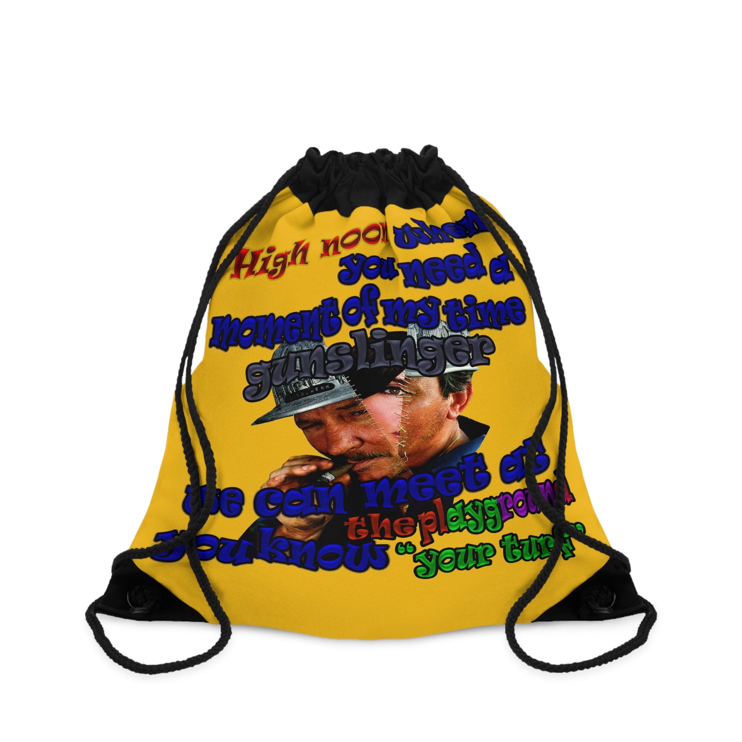 high noon - Drawstring Bag (yellow)