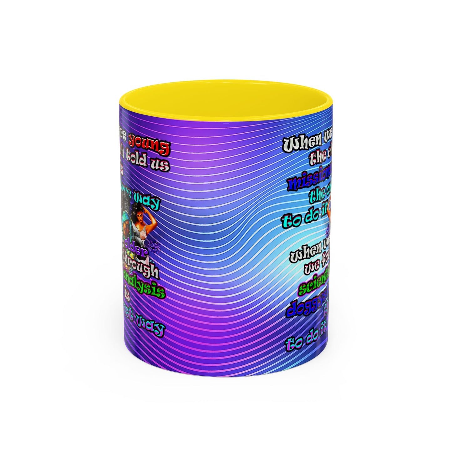doggystyle - Accent Mug (purple wave)