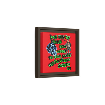 og - framed canvas art (red)