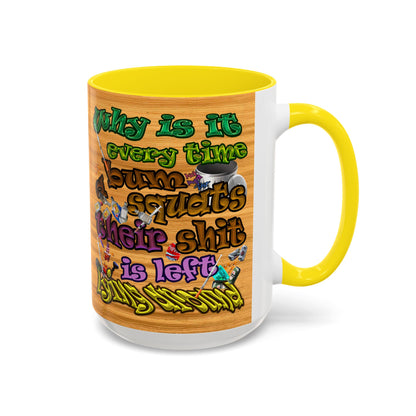 the bum's shit - Accent Mug (butterscotch wood finish)