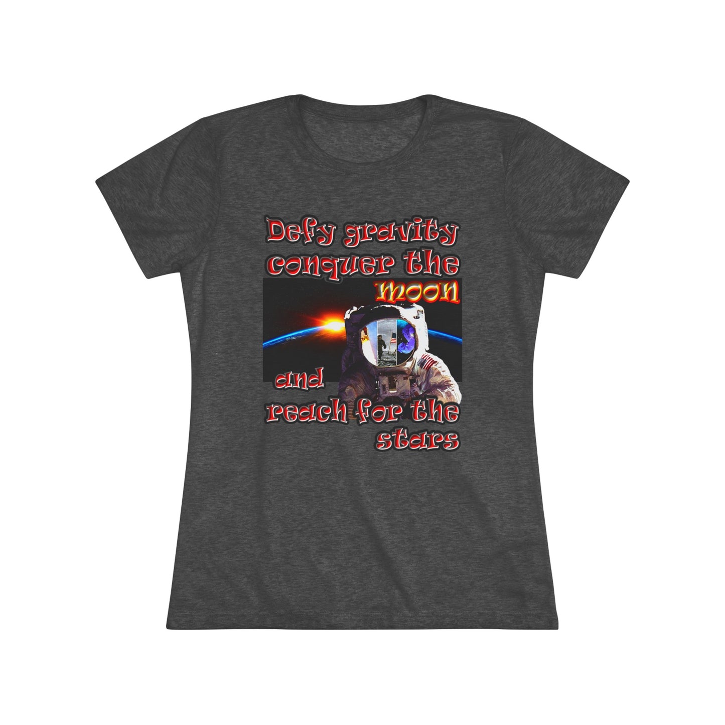defy conquer reach - Women's Triblend Tee