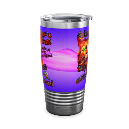 schrodinger's cat - Ringneck Tumbler, 20oz (purple-pink wave)