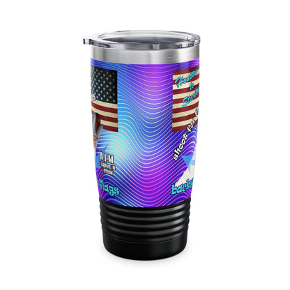 shoot for the stars - Ringneck Tumbler, 20oz (purple wave)