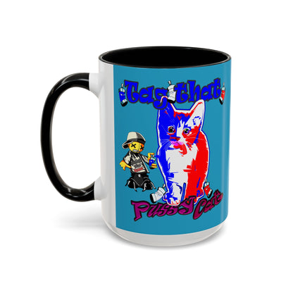 tag that - Accent Mug (turquoise)