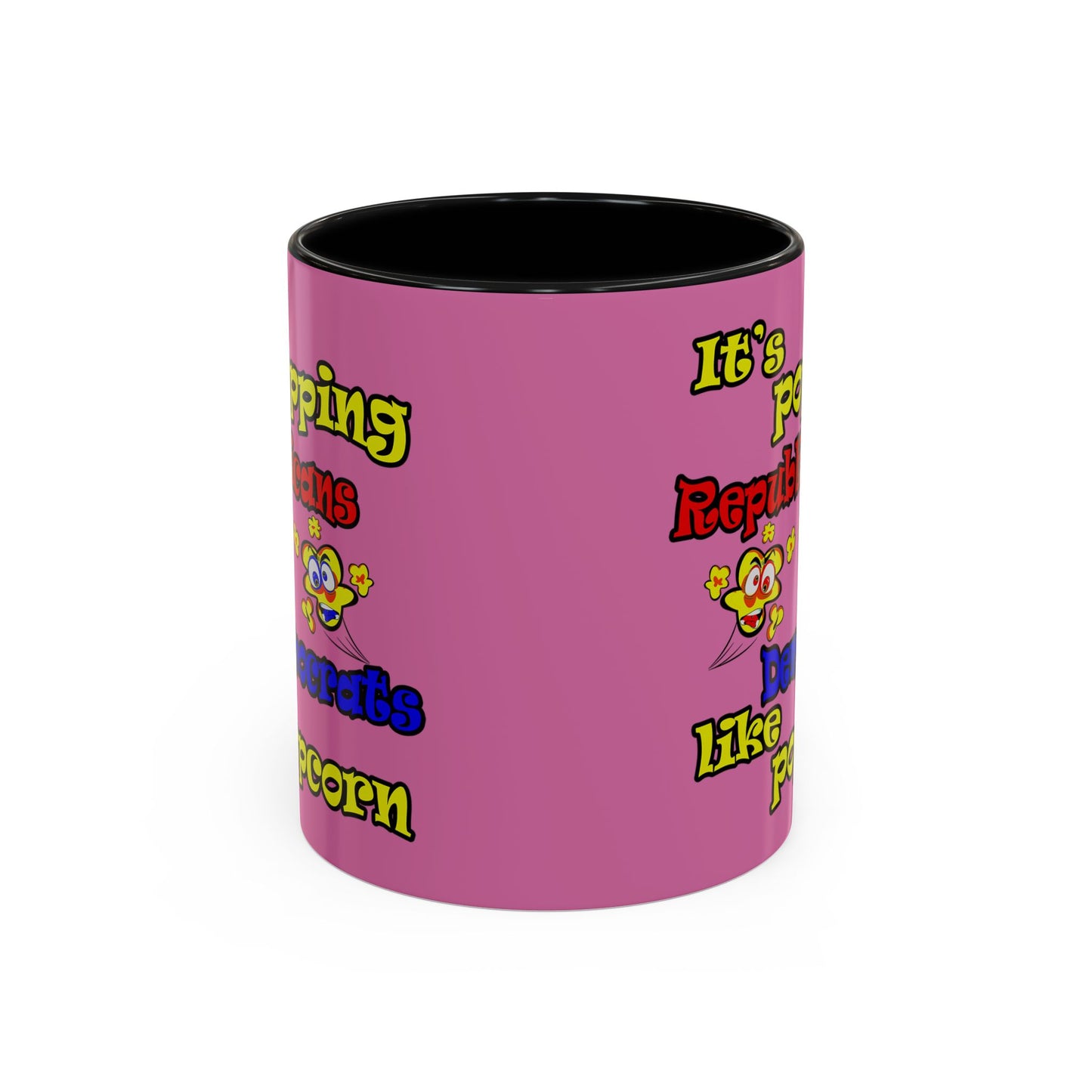 popping like popcorn - Accent Mug (light pink)