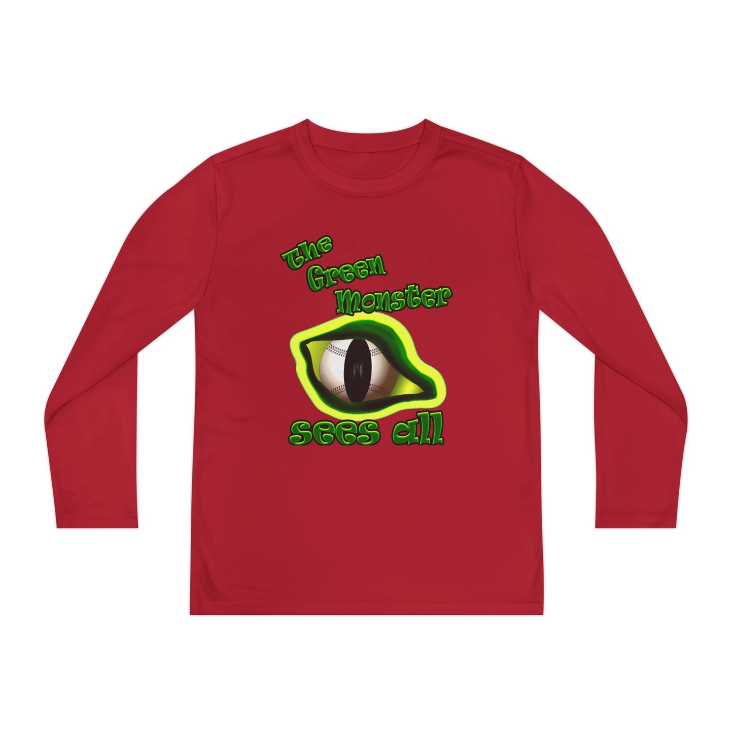 green monster - Youth Long Sleeve Competitor Tee