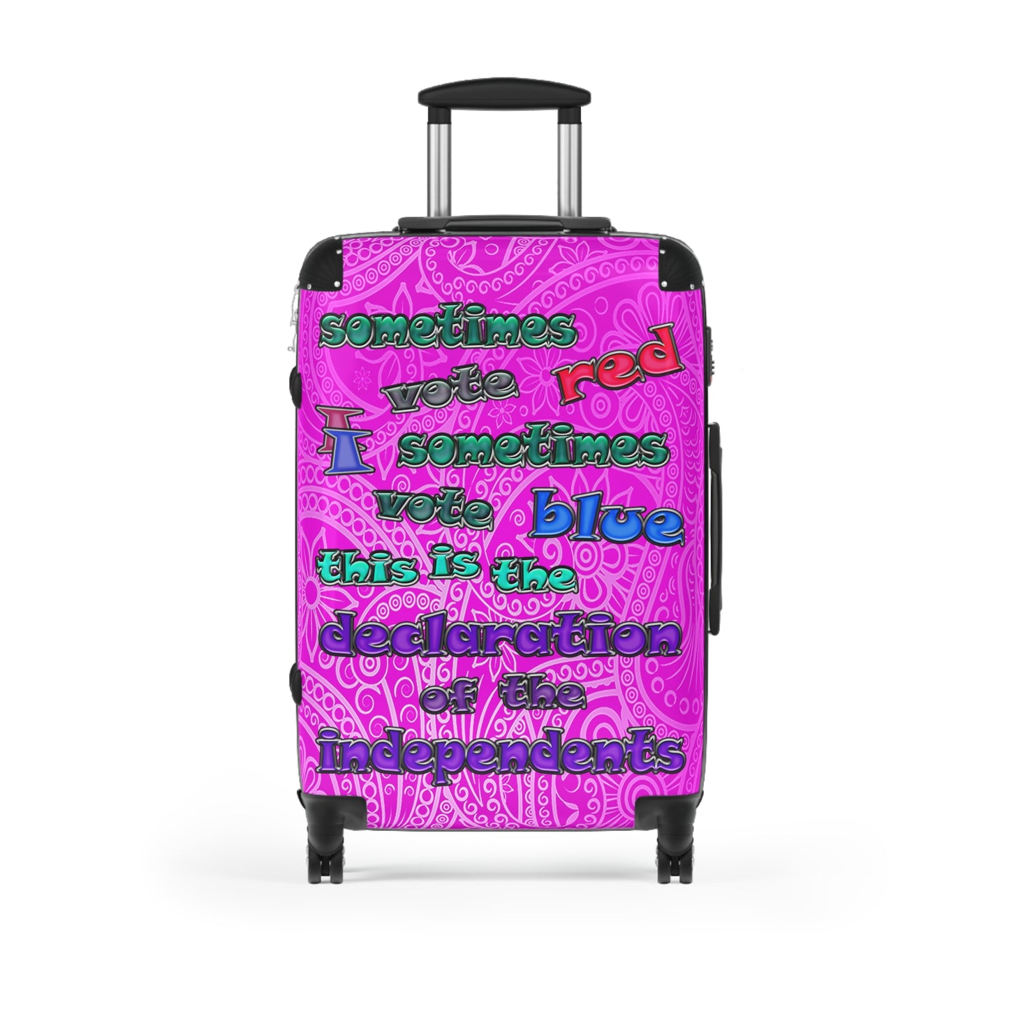declaration of the independents - Suitcase (pink swirl)