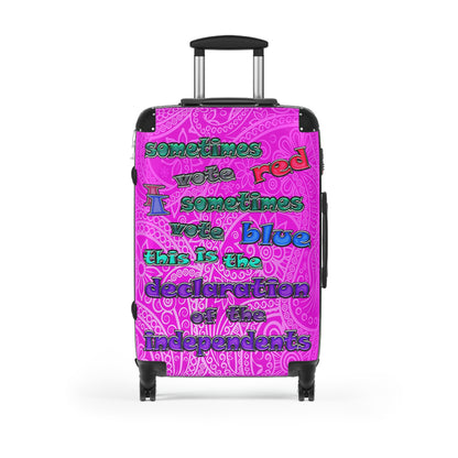 declaration of the independents - Suitcase (pink swirl)