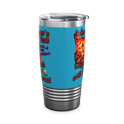 schrodinger's cat - Ringneck Tumbler, 20oz (turquoise)