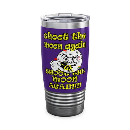shoot the moon again - Ringneck Tumbler, 20oz (purple)