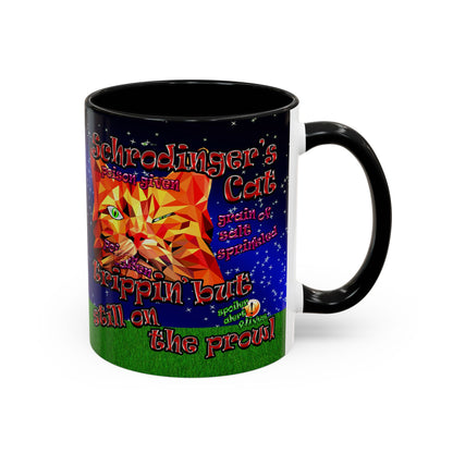 schrodinger's cat - Accent Mug ('snoops' background)