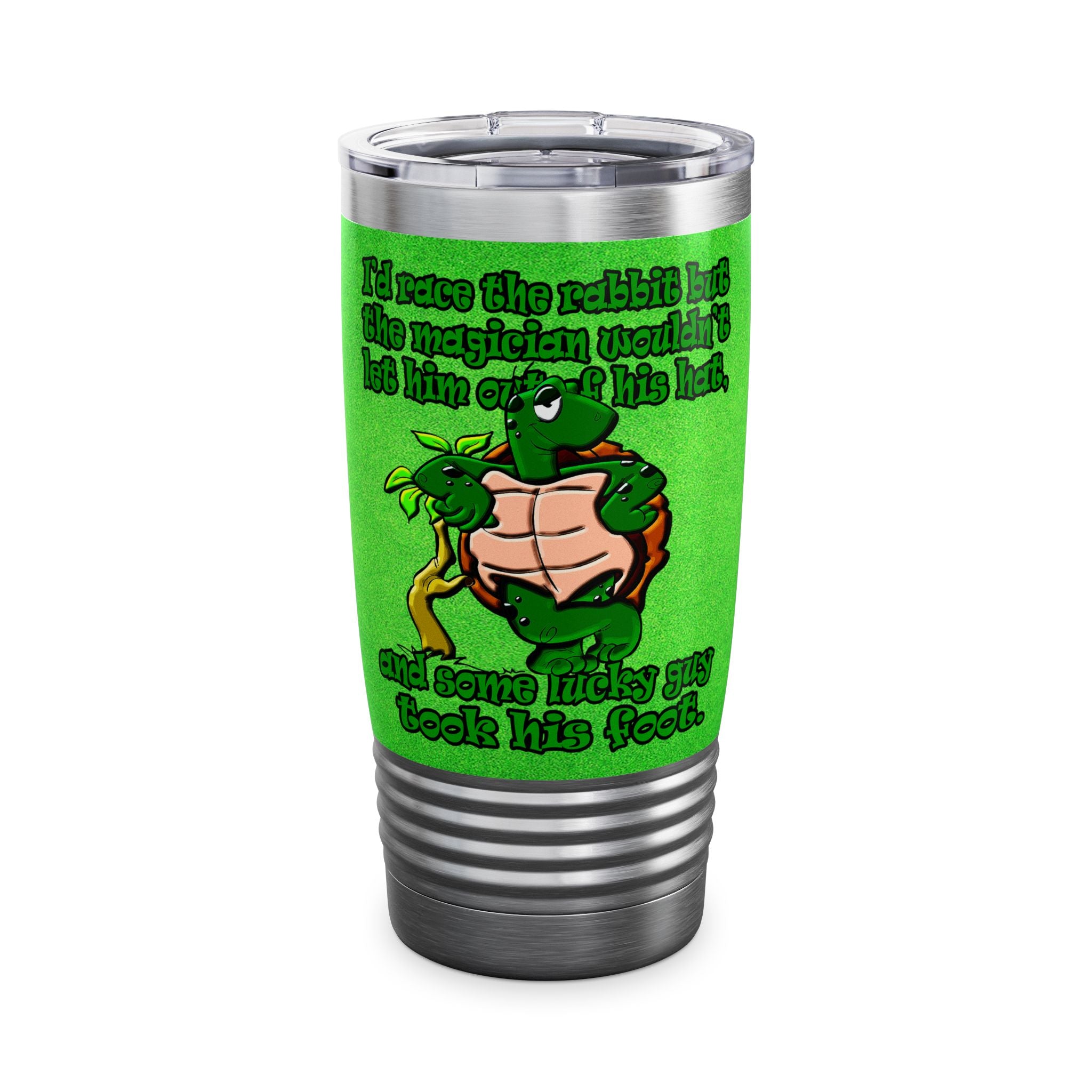 turtle race - Ringneck Tumbler, 20oz (green turf)