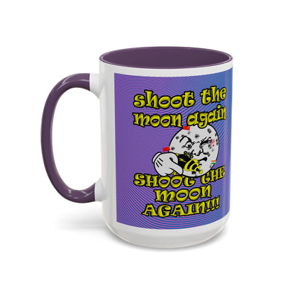shoot the moon again - Accent Mug (light blue-purple wave)