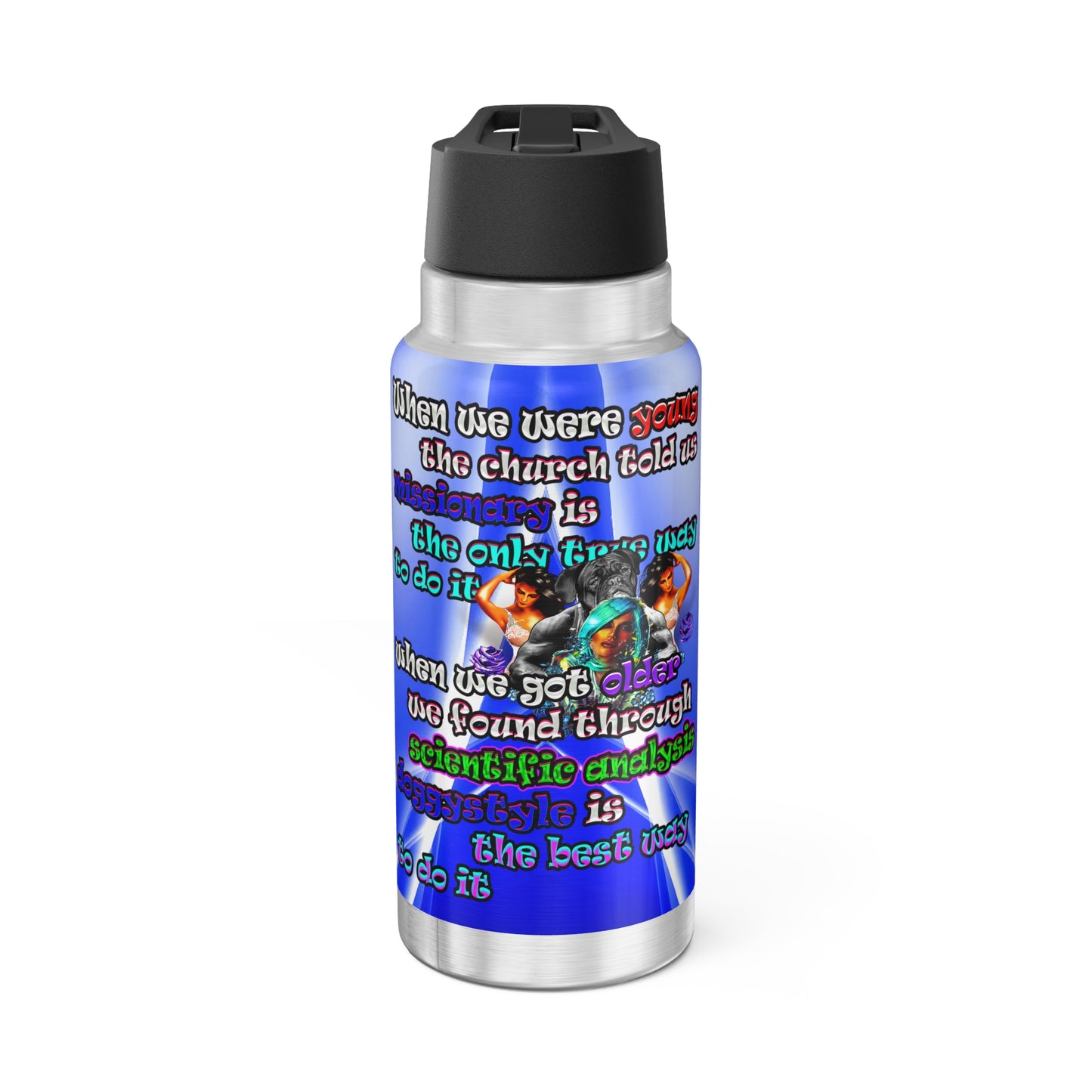 doggystyle - Gator Tumbler, 32oz  (blue-white wave)