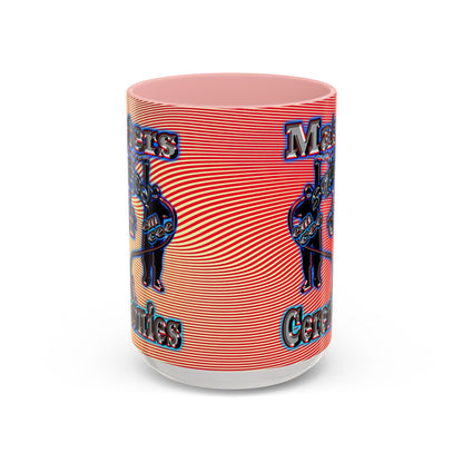 em cee squared - Accent Mug (yellow-orange wave)